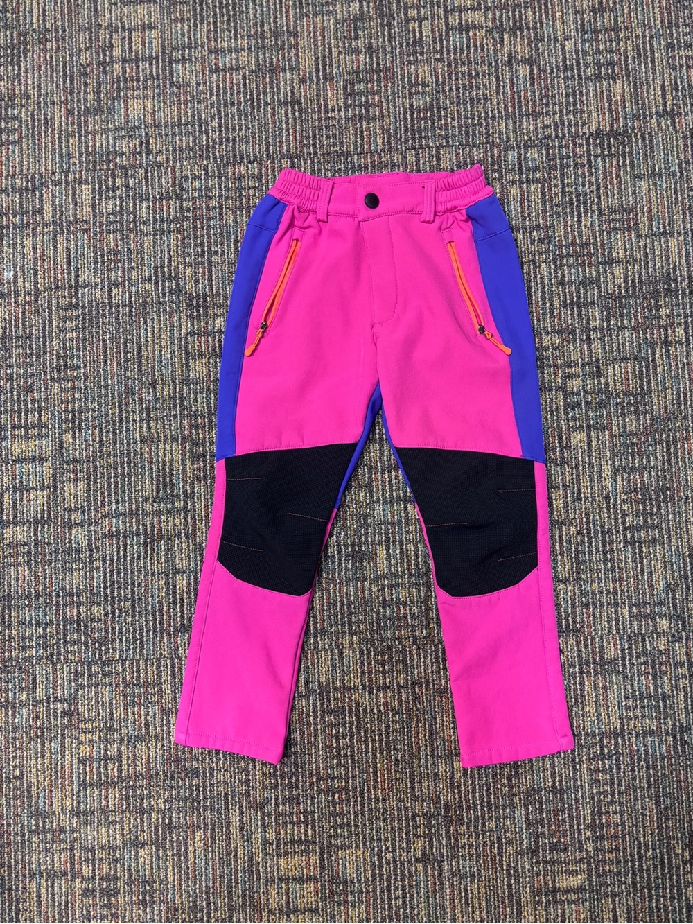 Miluxas Girl’s 4-5yo Hiking/Snow/Ski Pant. Waterproof/Wind Proof, HiVis, EUC - Picture 1 of 6